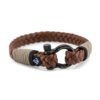 Maritime leather bracelet