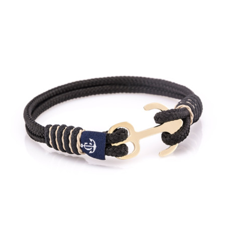 Maritime bracelet made of sail rope, handmade, for men and women, with clasp in gold 14 carat CNA #504