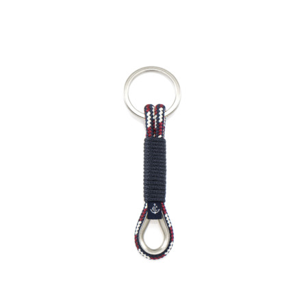 Sail rope keychain handmade with stainless steel key ring CNK #8075