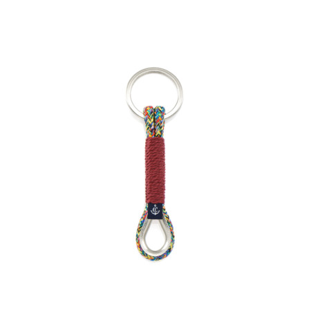 Sail rope keychain handmade with stainless steel key ring CNK #8076