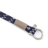 Maritimes Armband aus Segeltau, handgemacht, für Damen und Herren, mit Edelstahl Schäkel-Verschluss 4mm CNB #3005 – Bild 2
